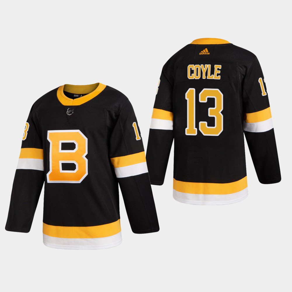 Boston Bruins #13 Charlie Coyle Black Authentic Pro Jersey