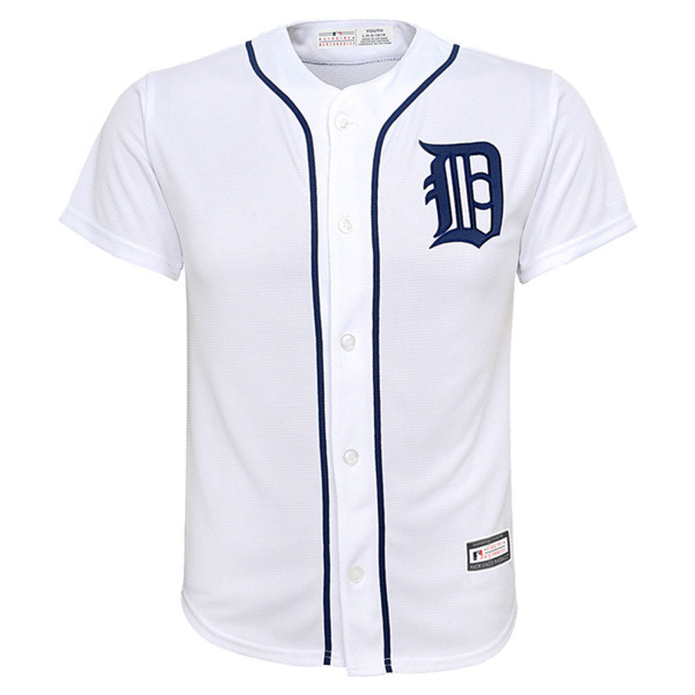 Youth Detroit Tigers Riley Greene Cool Base Replica Home Jersey - White