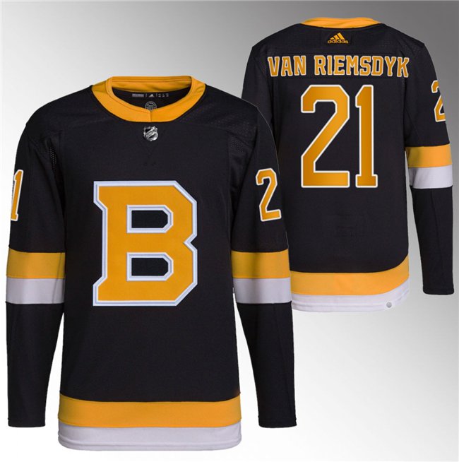 Boston Bruins #21 James van Riemsdyk Black Home Breakaway Stitched Hockey Jersey