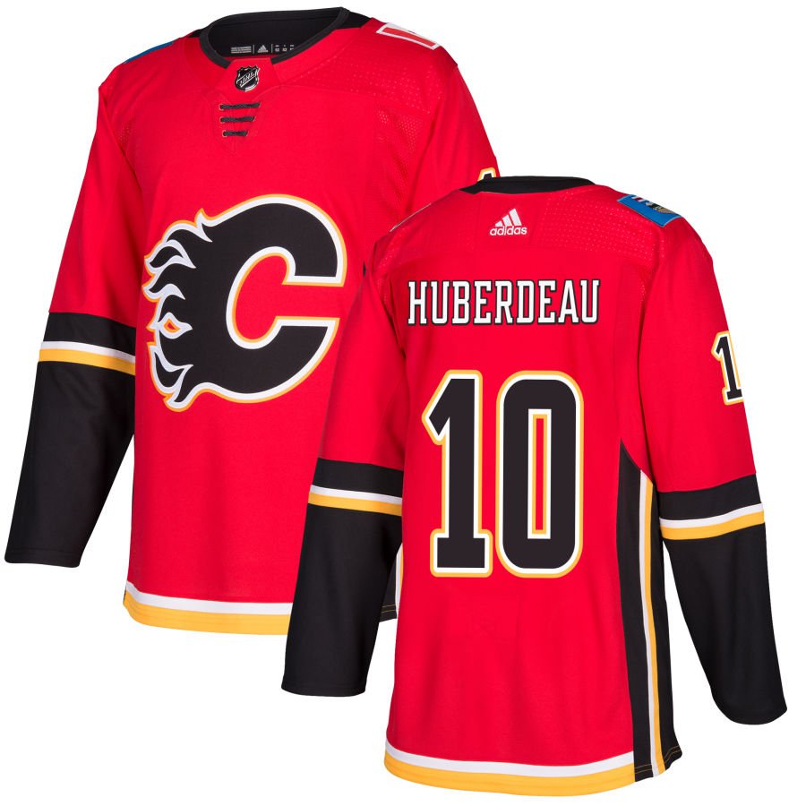 Calgary Flames #10 Jonathan Huberdeau Red Home Authentic Jersey