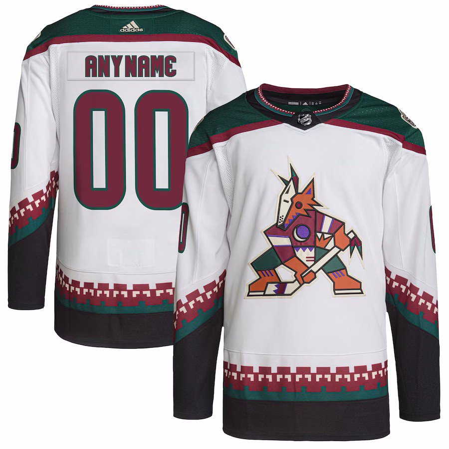 Custom Arizona Coyotes Any Name White Authentic Pro Home Stitched Hockey Jersey