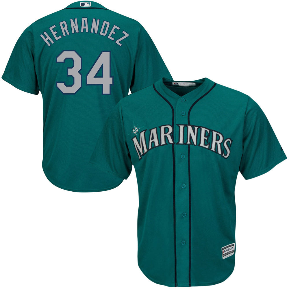 Men's Seattle Mariners Felix Hernandez Replica Alternate Jersey - Green