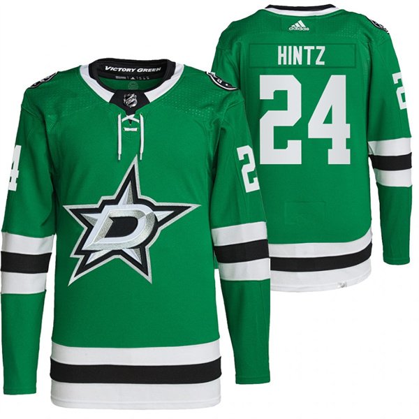 Men's Dallas Stars #24 Roope Hintz Green Stitched Hockey Jersey