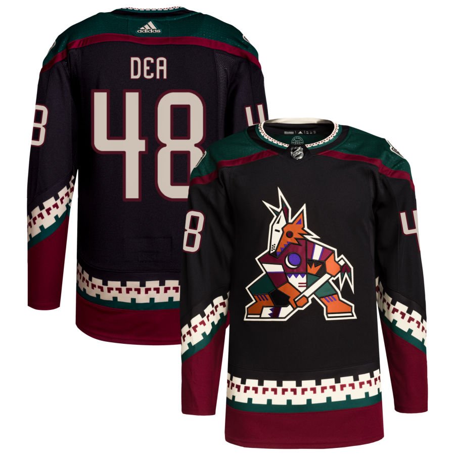 Arizona Coyotes #48 Jean-Sebastien Dea Black Authentic Pro Home Stitched Hockey Jersey