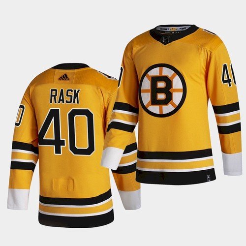 Boston Bruins #40 Tuukka Rask Gold Retro Jersey