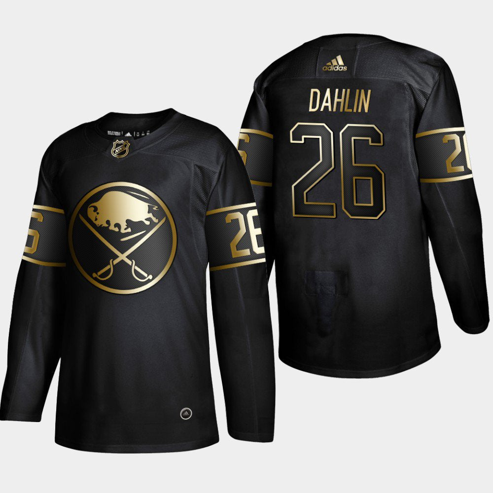 Buffalo Sabres #26 Rasmus Dahlin Black Golden Jersey
