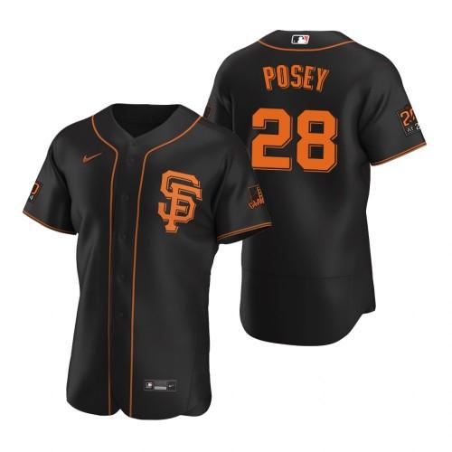 Youth San Francisco Giants Buster Posey Cool Base Replica Jersey Black