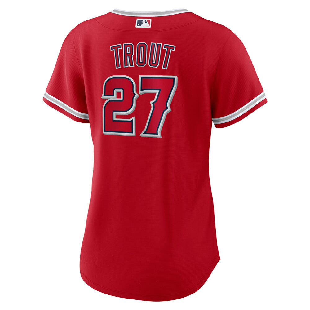 Women's Los Angeles Angels Mike Trout Alternate Player Jersey - Red