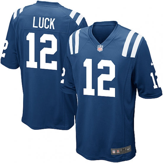 Men's Indianapolis Colts Andrew Luck Game Jersey Royal Blue