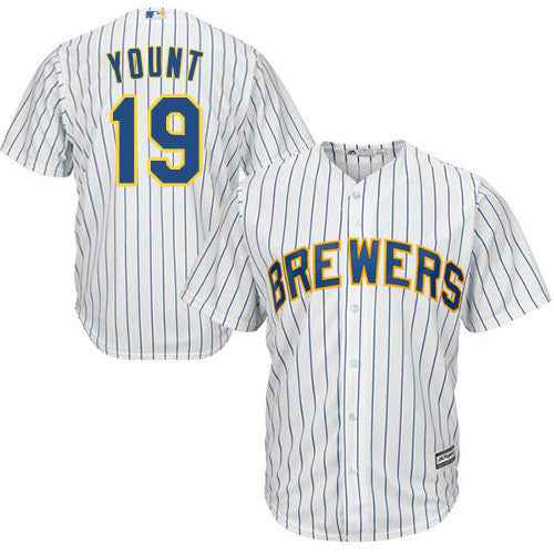 Youth Milwaukee Brewers Robin Yount Replica Home Jersey - White