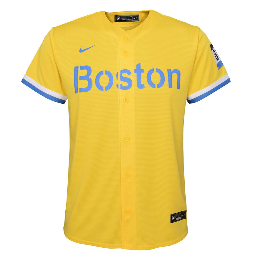 Youth Boston Red Sox Xander Bogaerts City Connect Replica Jersey - Gold